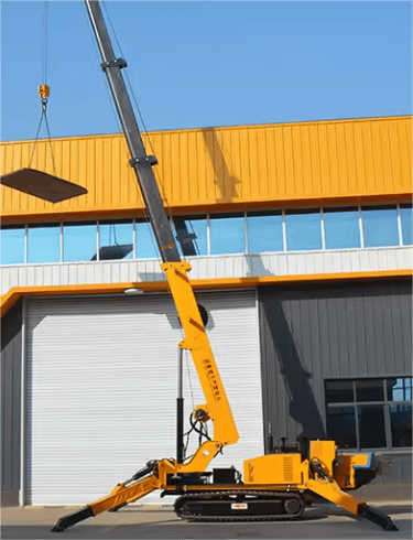 8 ton mobiele rups-spinkraan