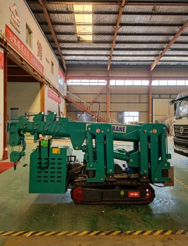 High Standard Configuration Spider Crane with Extended Jib