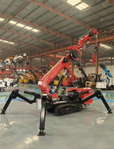 Austria 3 Ton Mobile Spider Crane Transaction Case