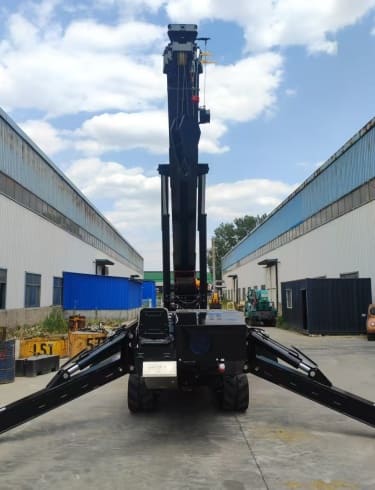 UAE 12 Ton Spider Crane With Fly Jib and Man Basket Transaction Case